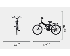 Градски електрически велосипед E-BIKE TELSTAR BREEZE 36V 10Ah 26'' 2025 снимка 152