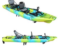 Трисекционен сгъваем риболовен и туристически каяк с двойна педална система CROON 2 снимка 261