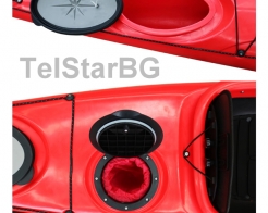 Едноместен туристически спортен кану каяк SEMIK снимка 62